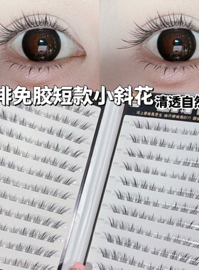 清透自然狐系小斜花假睫毛！！！