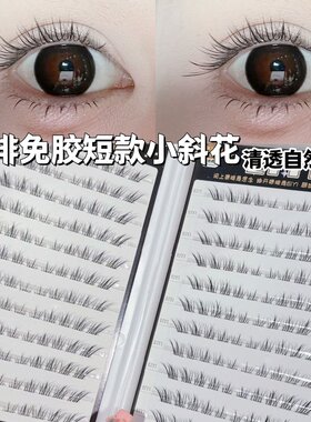 清透自然狐系小斜花假睫毛！！！