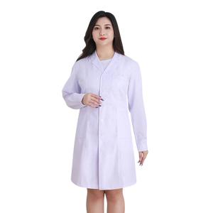 白大褂加肥加大码医生服女实验服