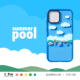 可爱熊熊 夏日泳池 安卓 原创设计 手机壳 Pro 软壳 Plus 适用于苹果 Max iPhone Mini