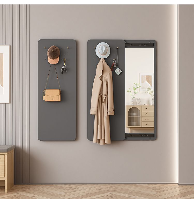 隐藏式可关闭推拉隐形全身镜壁挂贴墙试衣镜暗藏客厅玄关穿衣镜