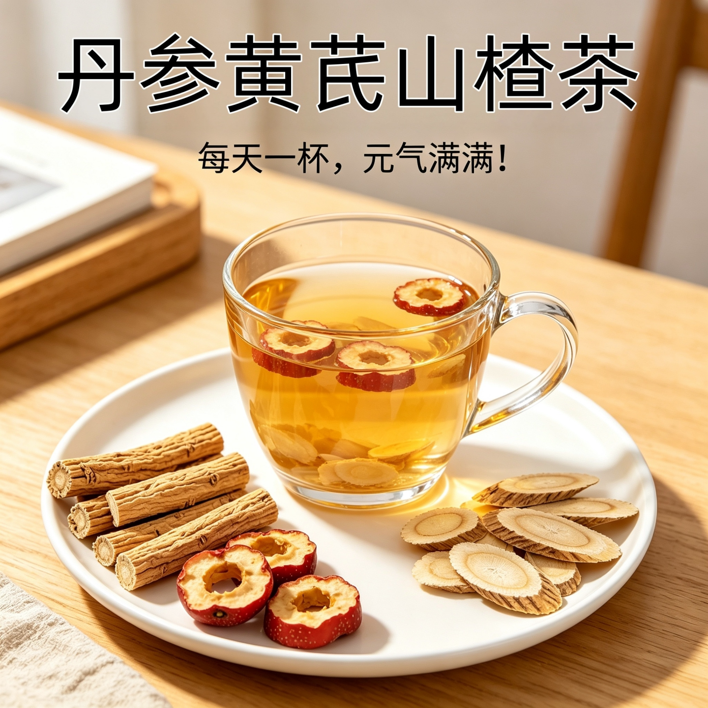 南京同仁堂山楂黄芪丹参三通茶独立包装养生茶熬夜中老年人喝的茶图片