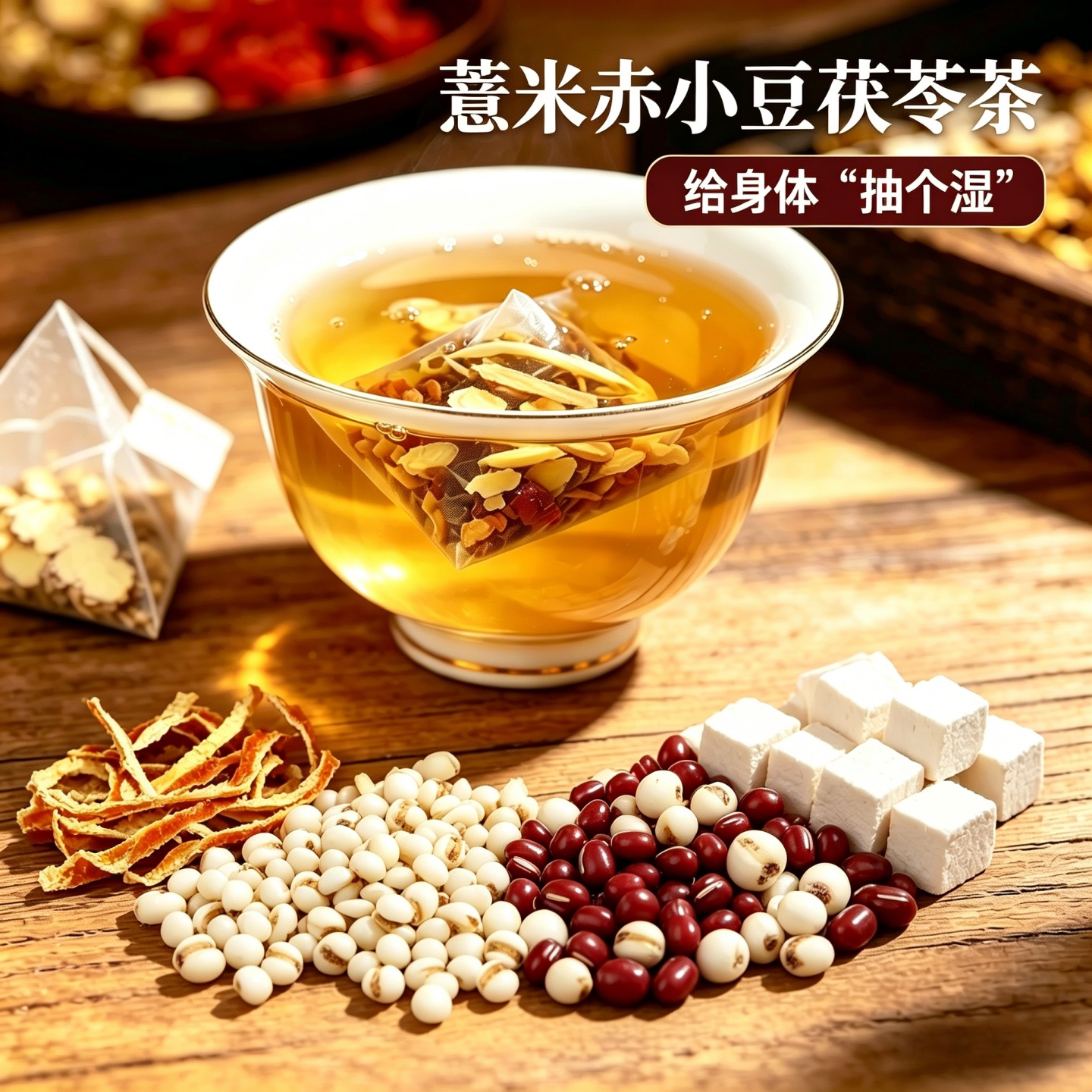 【茶余饭后】薏米赤小豆茯苓芡实茶真材实料谷物茶杂粮养生花茶包图片