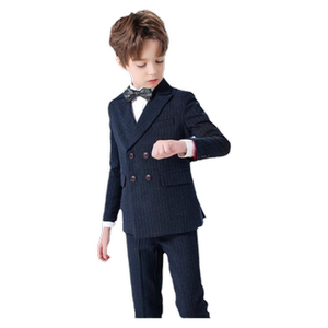 儿童西装套装花童礼服男童帅气西服中大童钢琴演出服英伦风走秀服