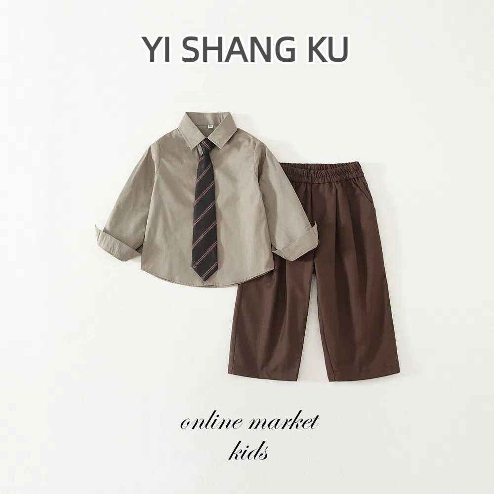 男童花童礼服演出服英伦风西服