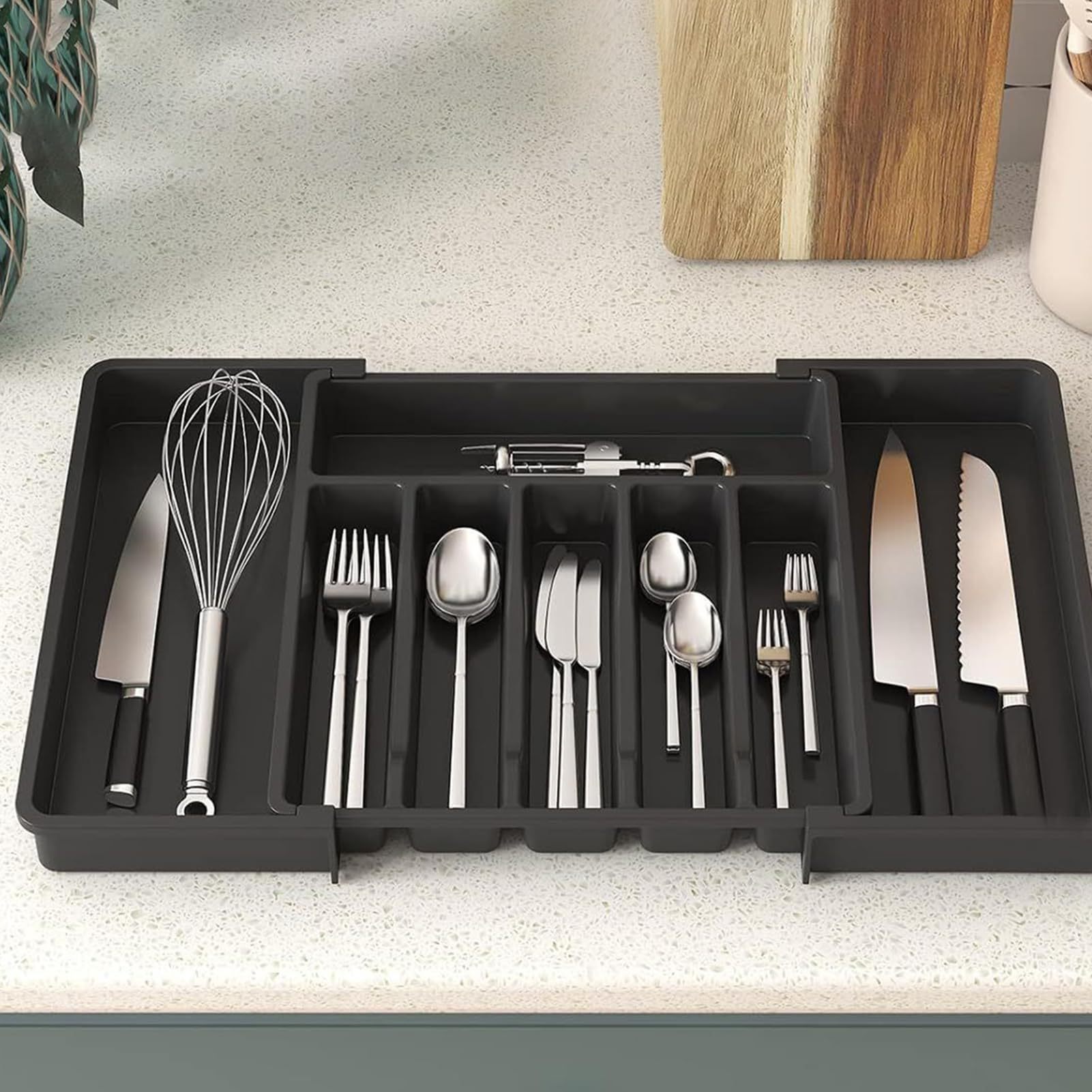 Expandable Utensil Tray Cutlery collector storage box 刀叉盘