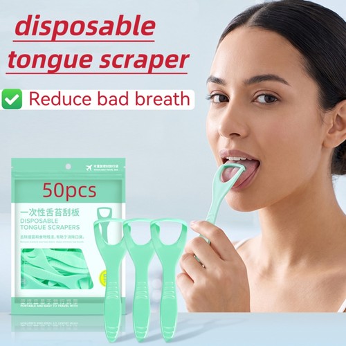 Disposable Tongue Scraper Oral Tongue Cleaner for Fresh