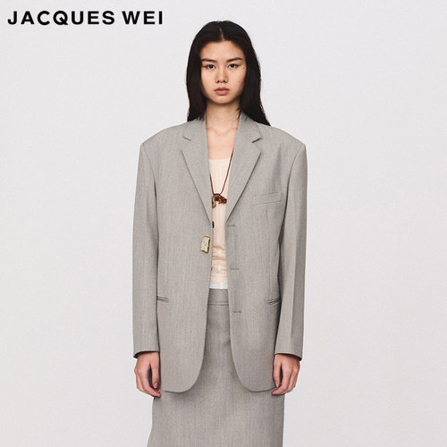 JACQUESWEI灰色西装外套