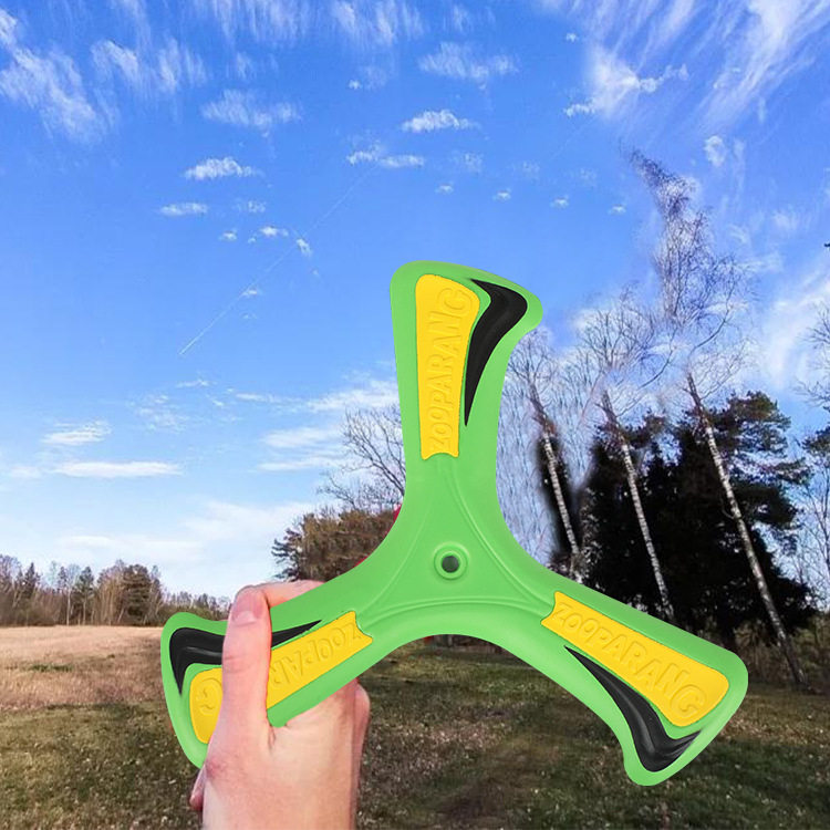 儿童eva发泡轻软塑料回力镖玩具户外运动三叶回旋标飞去来器室外