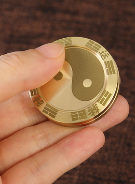 黄铜啪啪币解压神器手把件推响币玩具发泄PPB指尖减压创意便携EDC