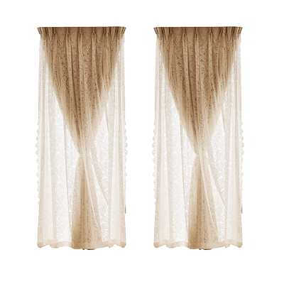 法式奶油风窗帘遮光卧室