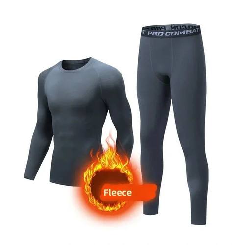 Men Winter Thermal Underwear Warm Pajamas Long Johns Sport F