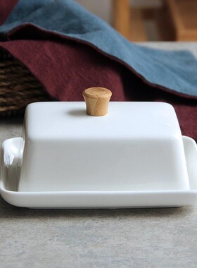 Ceramic butter saucer fruit dish with cover small fruit dish