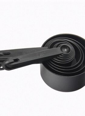 10 black plastic measuring spoons cups set tools for baking