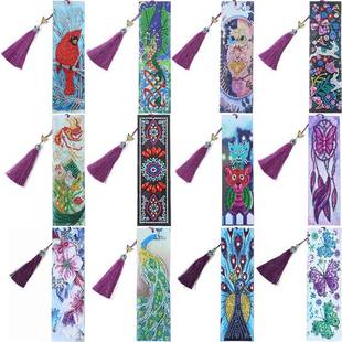 Diamond Painting Bookmark 5D DIY Special Shaped Diamond Art0
