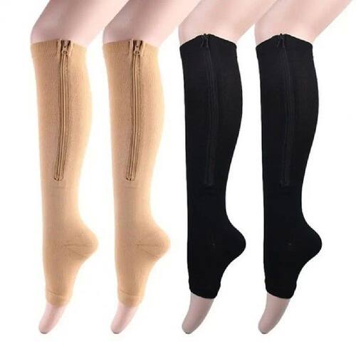 Varicose Vein Socks Zipper Closure Compression Socks Leg