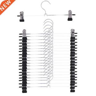 Pant Hangers Skirt Hangers with Clips 20 Pack Metal Trouser