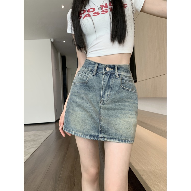 夏季新款牛仔半身裙女半身裙子
