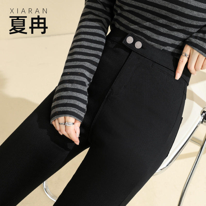 魔术小黑裤子女外穿2024春秋新款高腰小脚铅笔紧身秋冬加绒打底裤,女装/女士精品,打底裤,淘宝优惠券,粉丝福利购,淘宝优惠卷