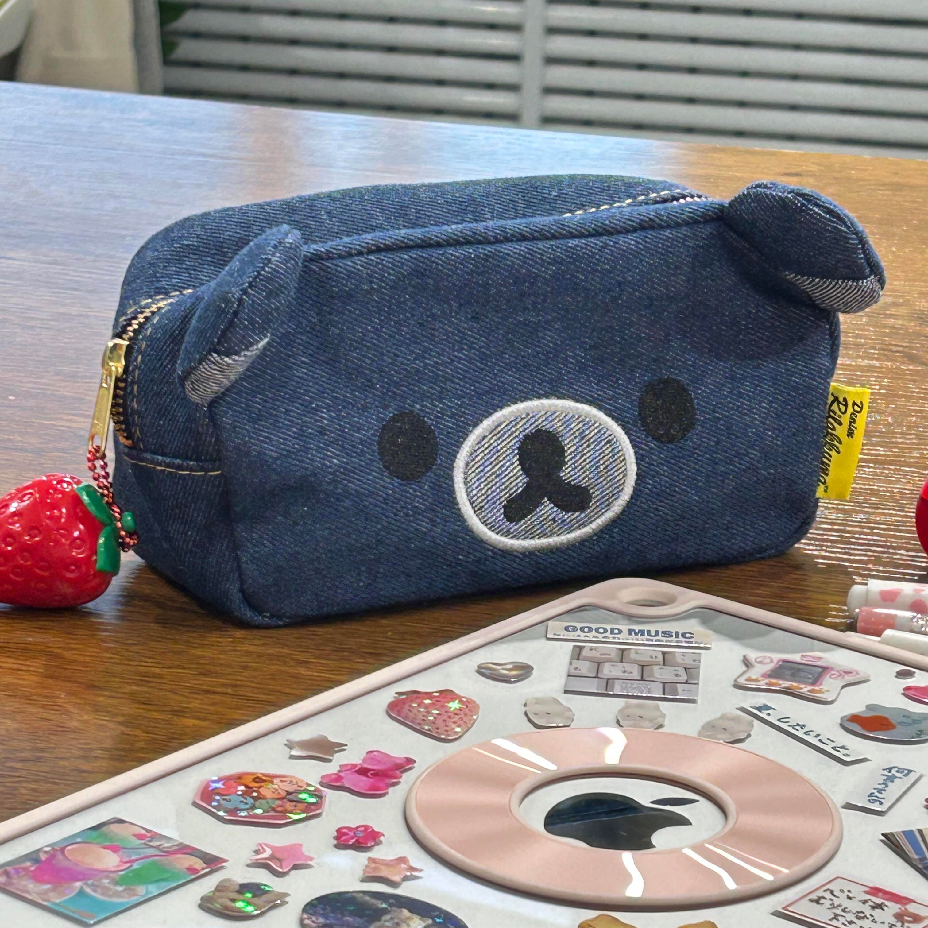 可爱牛仔轻松熊笔袋大容量文具盒2026超火铅笔盒高颜值ins风笔盒