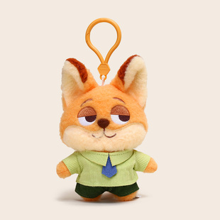 正版 疯狂动物城萌糖尼克狐兔子朱迪豹警官包包挂饰挂件公仔礼物女