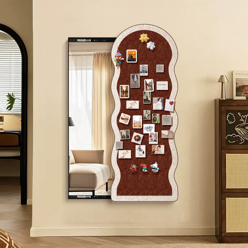 照片墙玄关隐藏式上墙全身镜画
