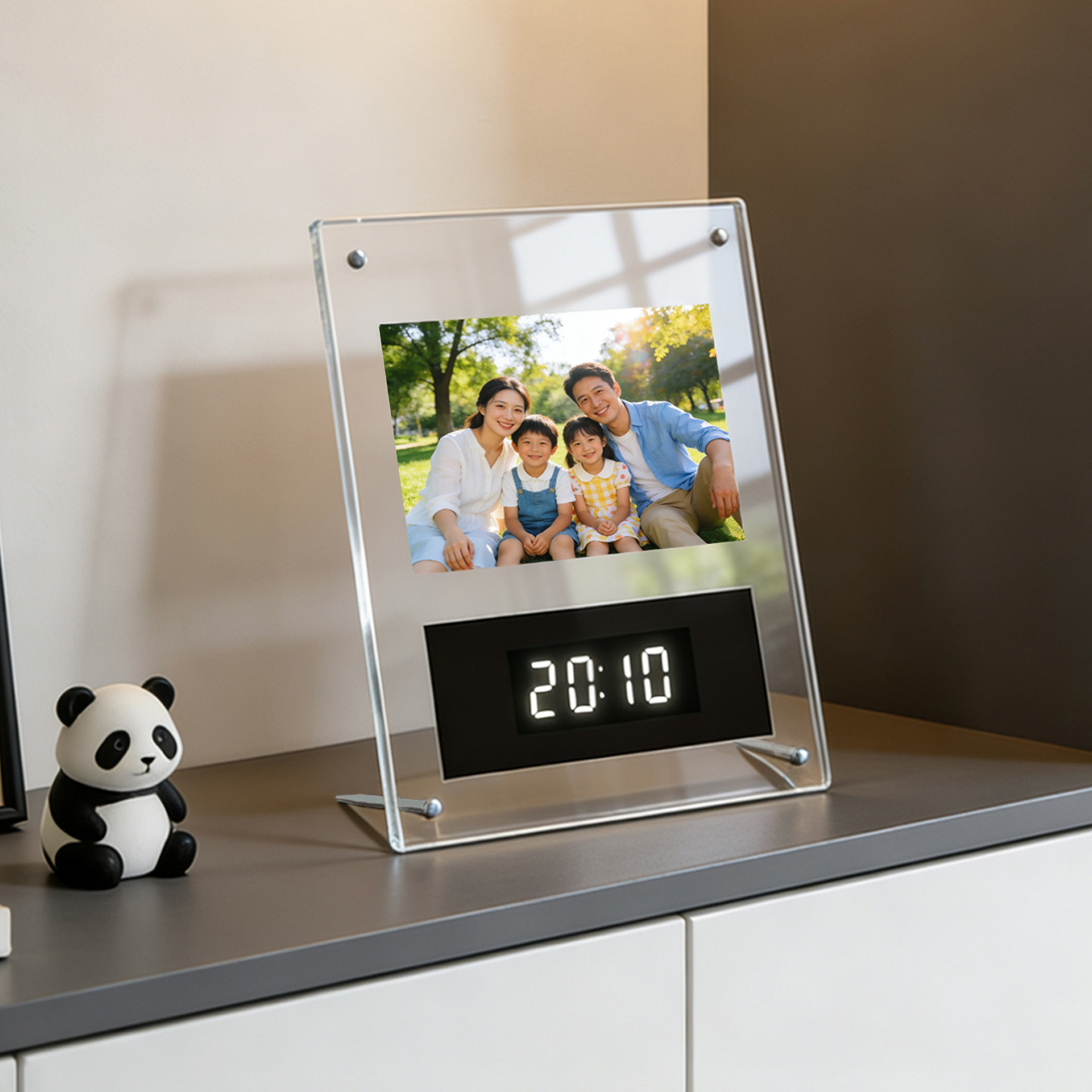diy照片相框摆件装饰卧室闹钟摆台式钟表2026新款高级感电子时钟,家居饰品,桌面摆件,淘宝优惠券,粉丝福利购,淘宝优惠卷