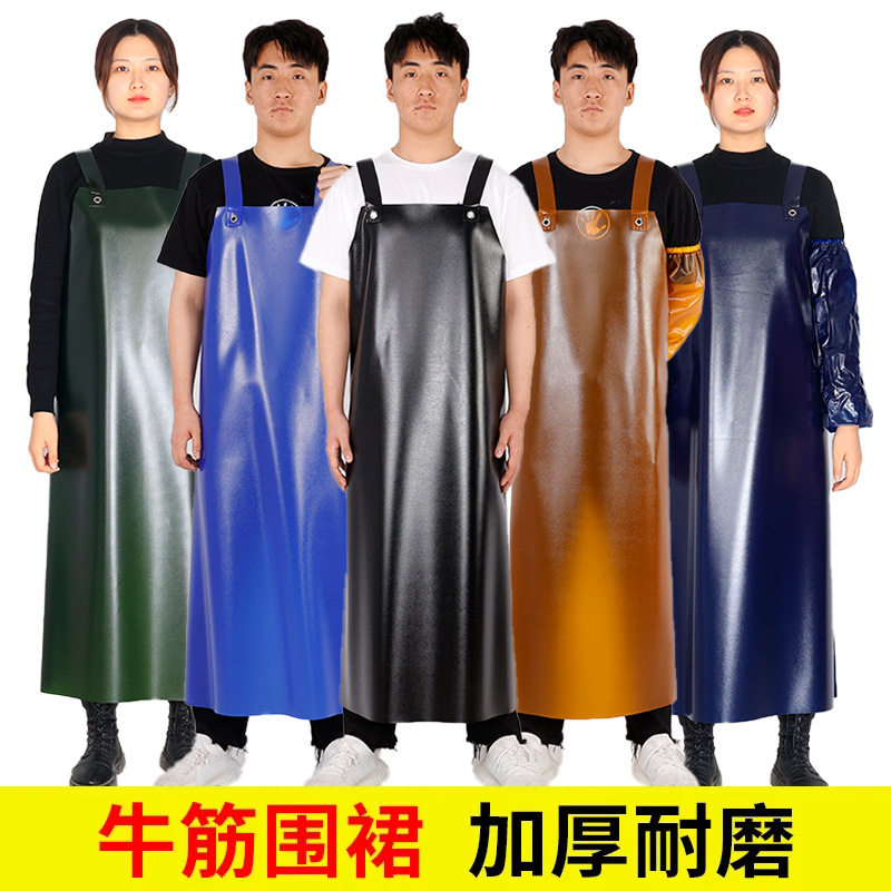 牛筋防水罩衣男装冬装新型防油新款车间工厂耐磨男款女士厨房专用