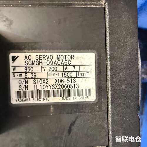 议~价安川伺服电机 SGMGH-09ACA61，850W 200V有维修，翻新