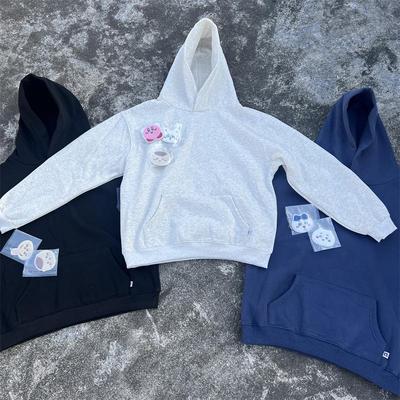 vintage90s罗素短宽版连帽卫衣