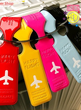 Creative Travel Accessories Luggage Tag cover PU Leather Sui