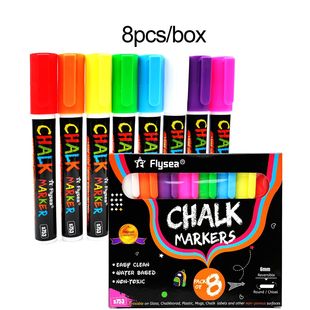 8PCS/Set Liquid Chalk Marker Pens Erasable Multi Colored Hig