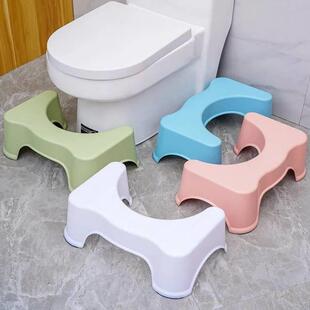 Thicken Step Stool Non-slip Toilet Seat Stool Ottoman Portab