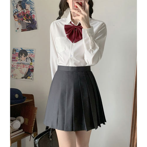 墨秋JK制服基础款长袖内搭衬衫