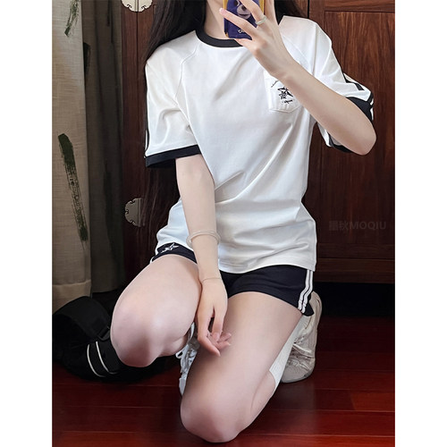墨秋JK制服两件套学院风运动套装