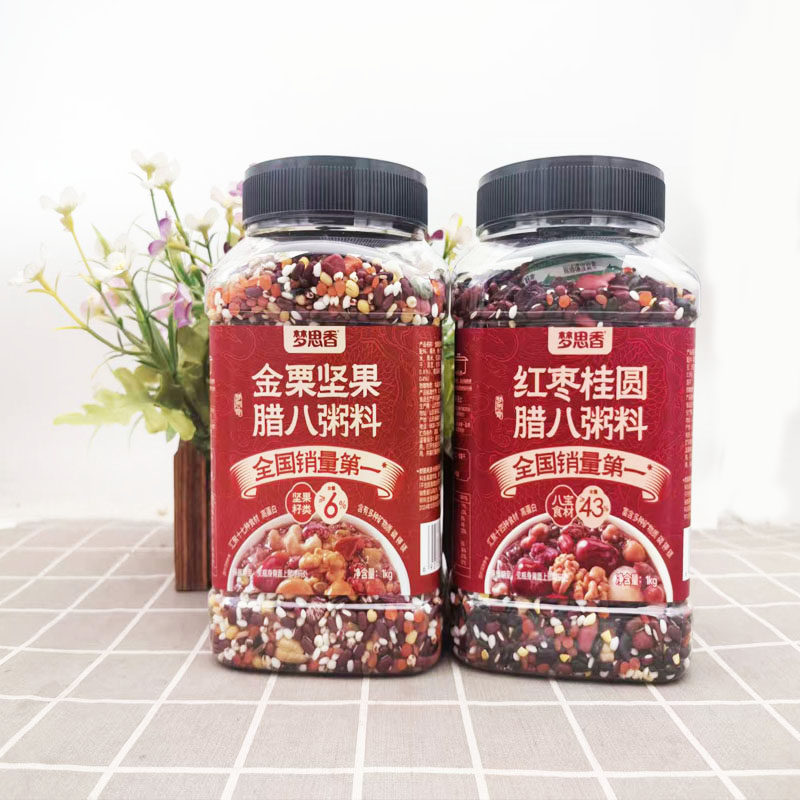 梦思香红枣桂圆金栗坚果腊八罐装1kg五谷杂粮粥膳食粗粮早餐粥,粮油调味/速食/干货/烘焙,杂粮组合/膳食混合谷物,淘宝优惠券,粉丝福利购,淘宝优惠卷