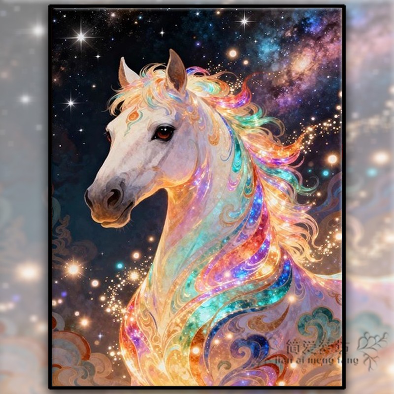 十字绣自己绣2026新款满绣祥云骏马高颜值手工diy刺绣钻石画满钻