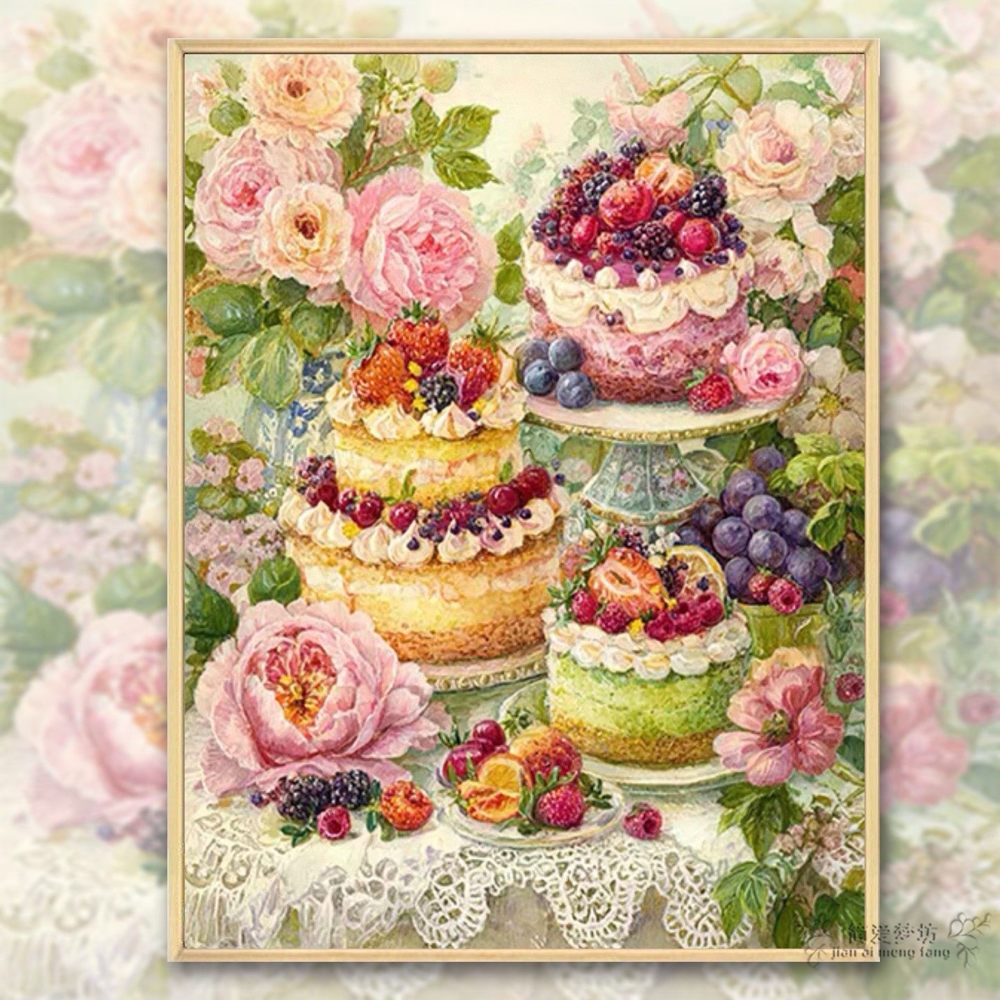 十字绣自己绣2026新款治愈花语甜心蛋糕手工小件自制刺绣钻石粘画,居家布艺,十字绣套件,淘宝优惠券,粉丝福利购,淘宝优惠卷