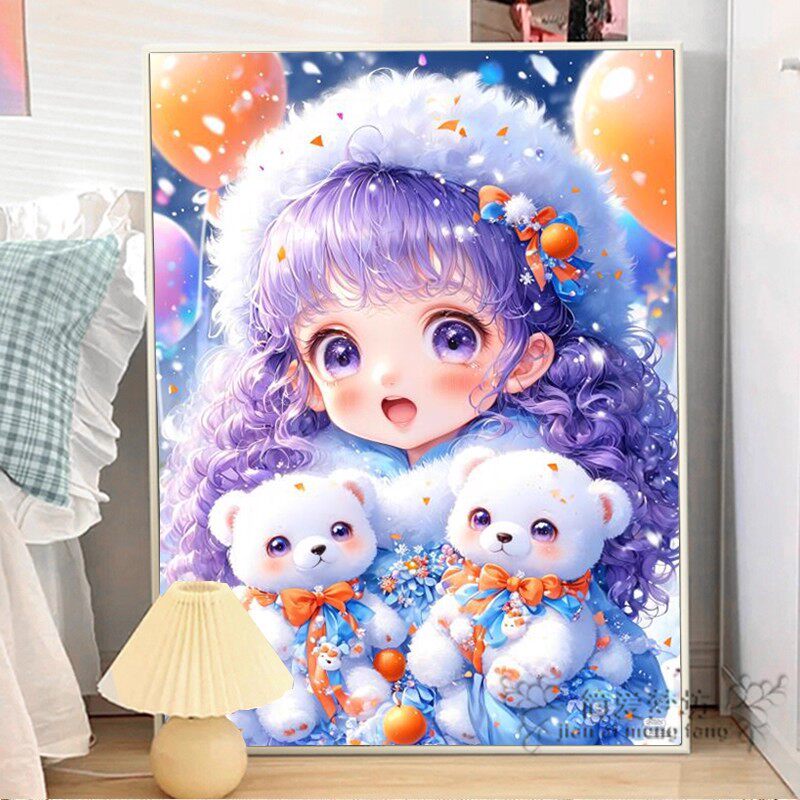 2026新款十字绣套件冰雪奇缘的小公主自己绣diy自制刺绣钻石贴画