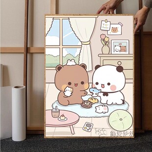 十字绣半成品自己绣2026新款可爱一二布布刺绣diy手工礼物钻石画