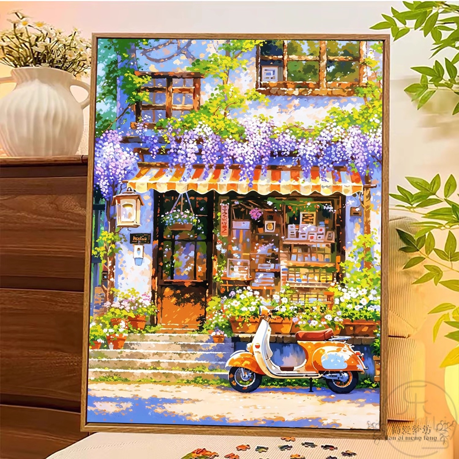 十字绣半成品自己绣2025新款唯美紫藤花开刺绣diy手工礼物钻石画