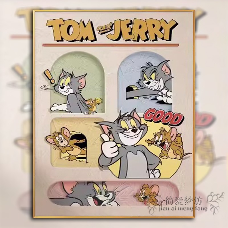 猫和老鼠治愈新款十字绣diy手工客厅卧室高难度贴钻卡通钻石画5d