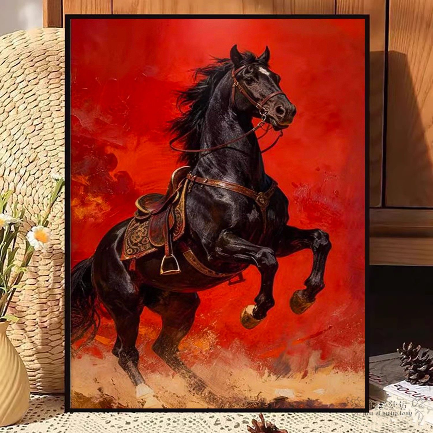 高端十字绣满绣2026新款马到成功半成品自己绣小件刺绣钻石画满钻,居家布艺,十字绣套件,淘宝优惠券,粉丝福利购,淘宝优惠卷