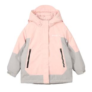 七波辉羽绒服2025冬装新款童装女小童加厚派克服冲锋衣外套中长款