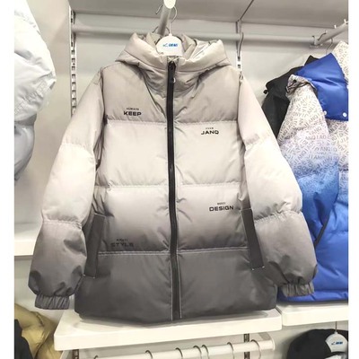 冬装剑桥男童中长款羽绒服外套