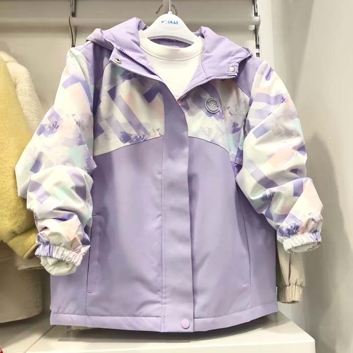 2025冬装新款剑桥童装女童薄款棉衣儿童二棉外套冲锋衣户外服防风