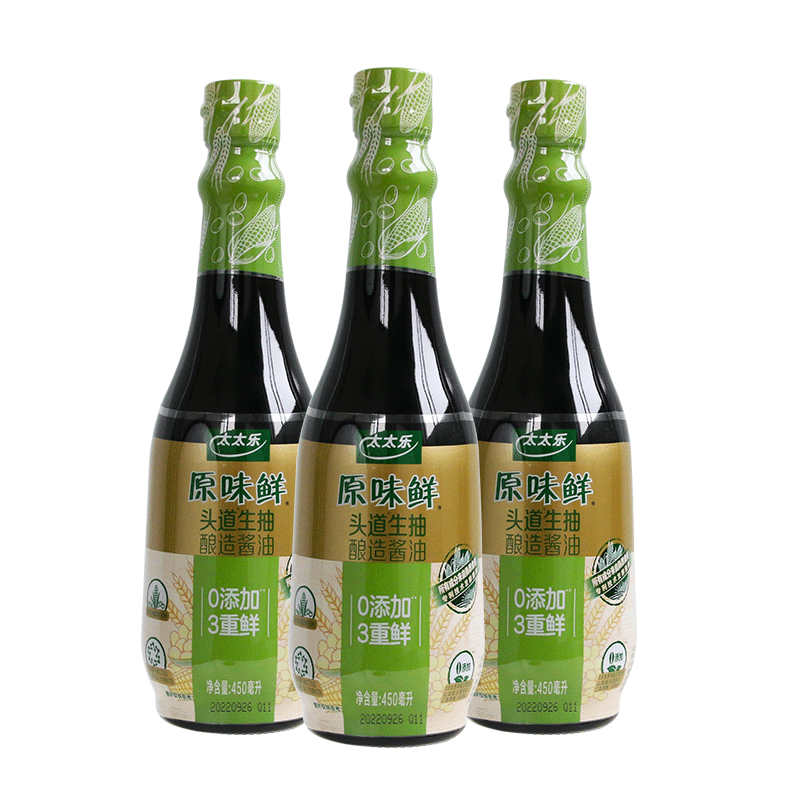 太太乐原味鲜头道生抽450ml