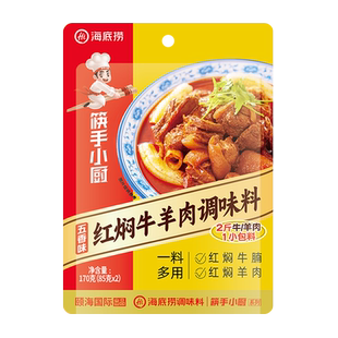 海底捞红焖牛羊肉调味料170g*5袋烧烤调料腌料羊蝎子家用红烧酱料