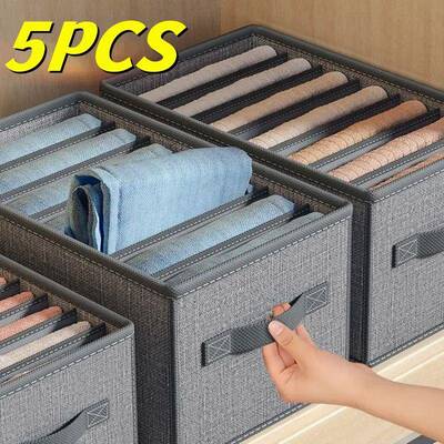 Closets Clothes Organizer Pants Jeans Storage Box Cabinet Or
