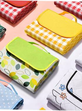 Outdoor Thicken Pad Blanket Camping Beach Plaid Picnic Mat